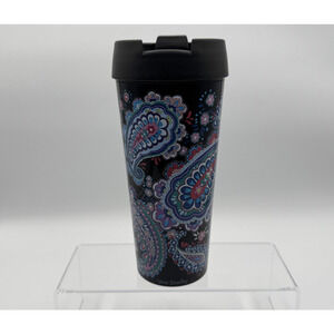 Vera Bradley 16 Ounce Tumbler, Multicolor Paisley Pattern 16 oz. Tumbler Pre-own